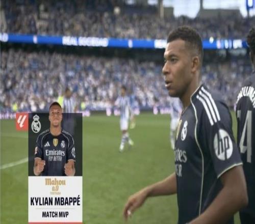 传射显我真功夫，我是姆皇你记住！姆巴佩当选皇马vs皇社最佳